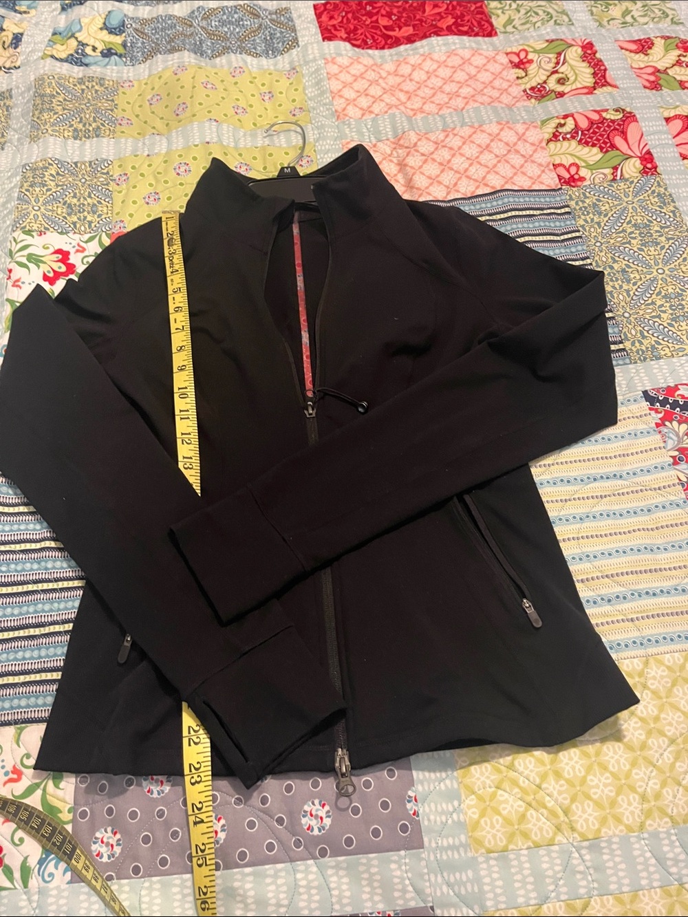 Zella Black Zip-Front Utility athletic Jacket